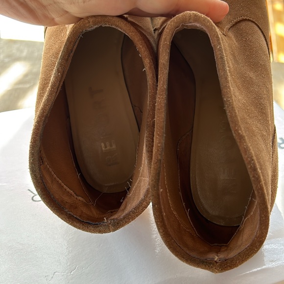 Report Marks Women’s Cognac Suede Ankle Boots Booties - Size 9 - Picture 8 of 9